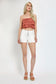 Marni High Rise Button Fly Shorts | White