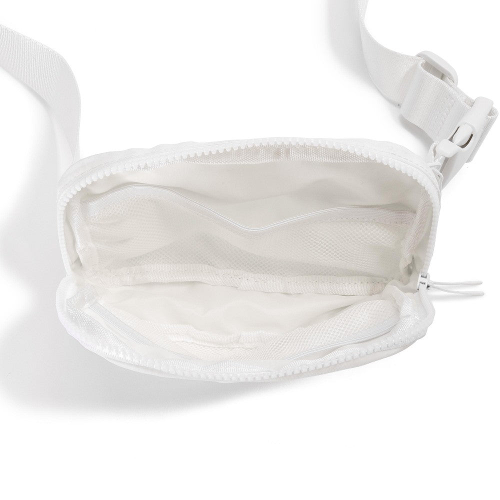 Courtney Cross Body Belt Bag | White
