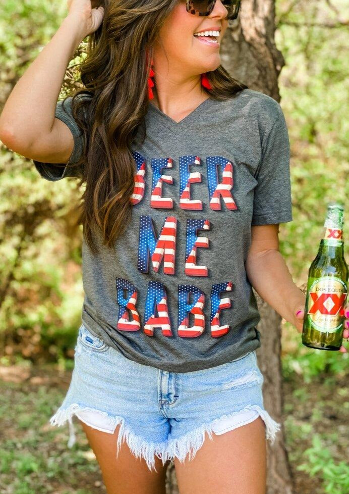 Beer Me Babe Tee - Our Little Secret Boutique