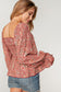 Bristol Floral Babydoll Blouse | Mauve