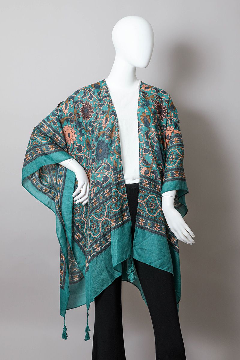 Bexley Morroco Kimono | Emerald - Our Little Secret Boutique