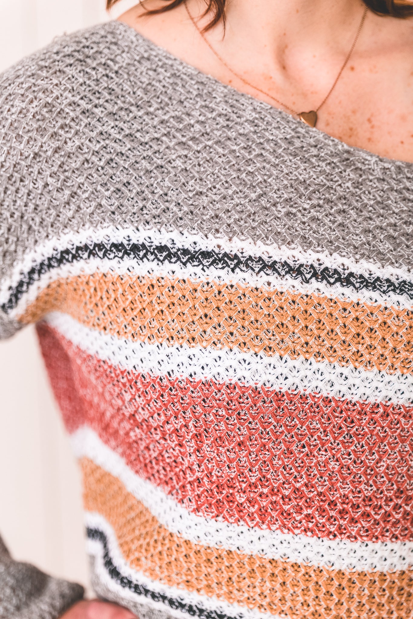 Collette Striped Knit Sweater - Our Little Secret Boutique