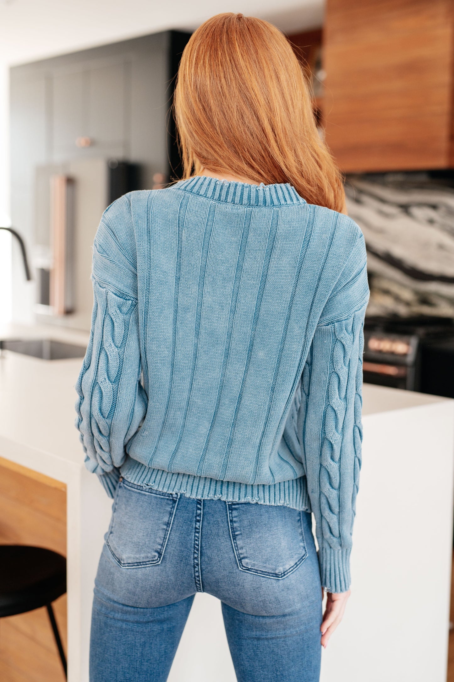In the Right Direction Cable Knit Sweater*