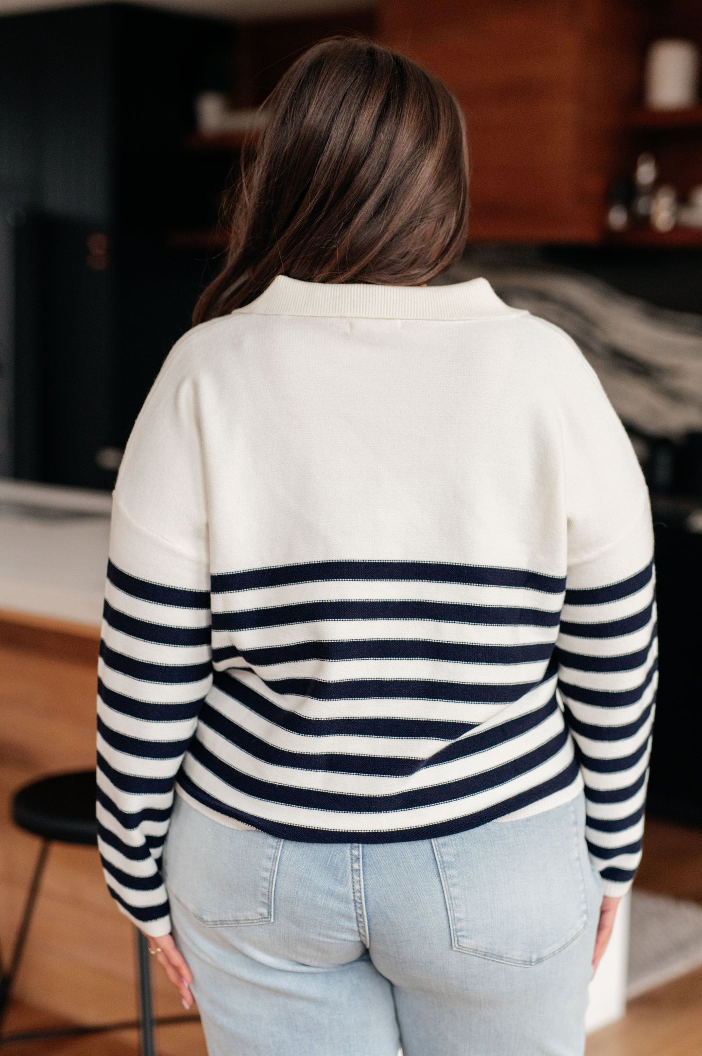 Memorable Moments Striped Sweater in White*