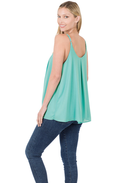 Raelle Pleated Cami | Ash Mint - Our Little Secret Boutique