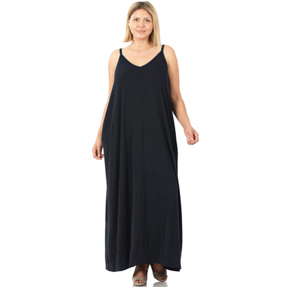 Spencer V Neck Maxi Dress | Black - Our Little Secret Boutique