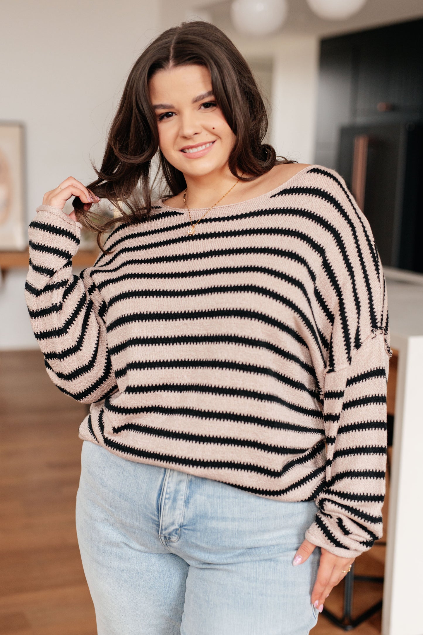 Self Assured Striped Sweater*