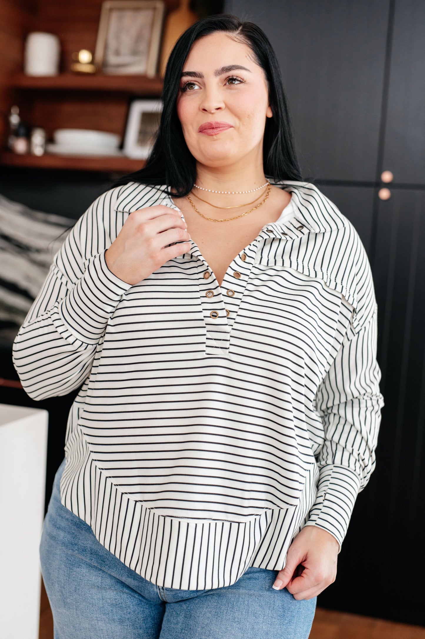 Striped Serendipity Pullover*