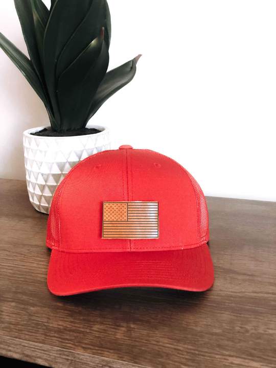 American Flag Wide Brim Hat | Multiple Colors - Our Little Secret Boutique