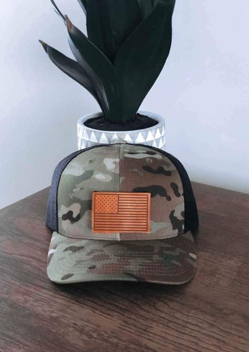 American Flag Camo Hat - Our Little Secret Boutique