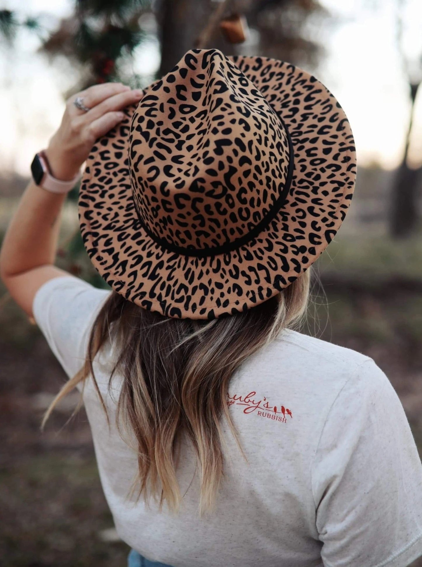 Felt Hat | Leopard - Our Little Secret Boutique
