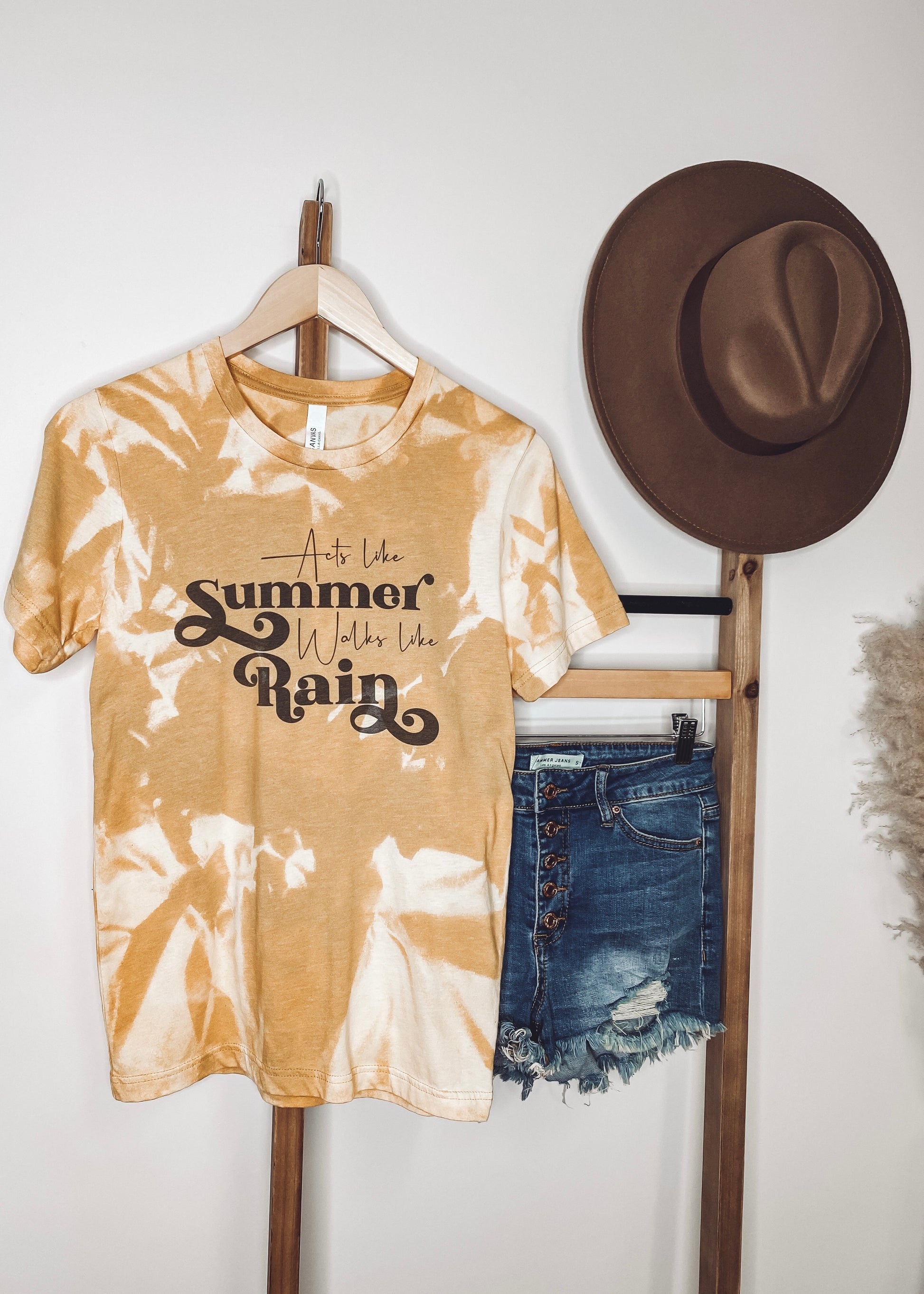 Acts Like Summer, Walks Like Rain Graphic Tee - Our Little Secret Boutique