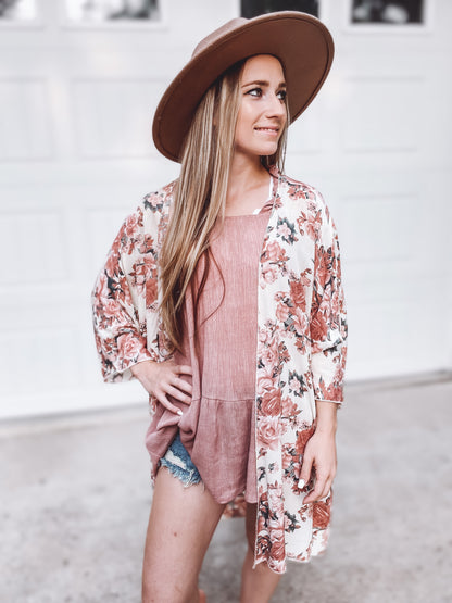 Samantha Crinkle Shoulder Top | Mauve - Our Little Secret Boutique