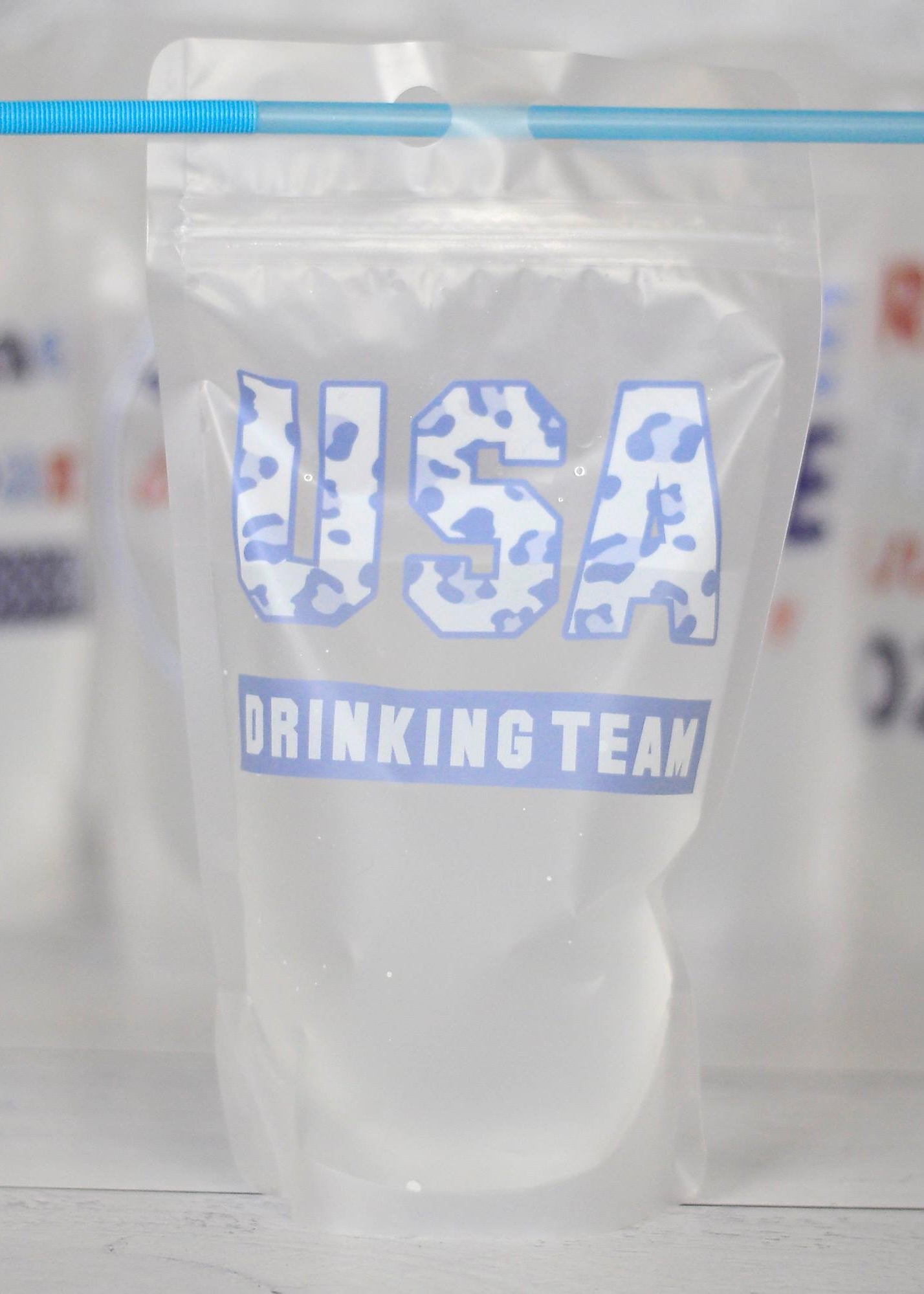 Adult Drink Pouch | Patriotic Collection: USA Drinking Team - Our Little Secret Boutique