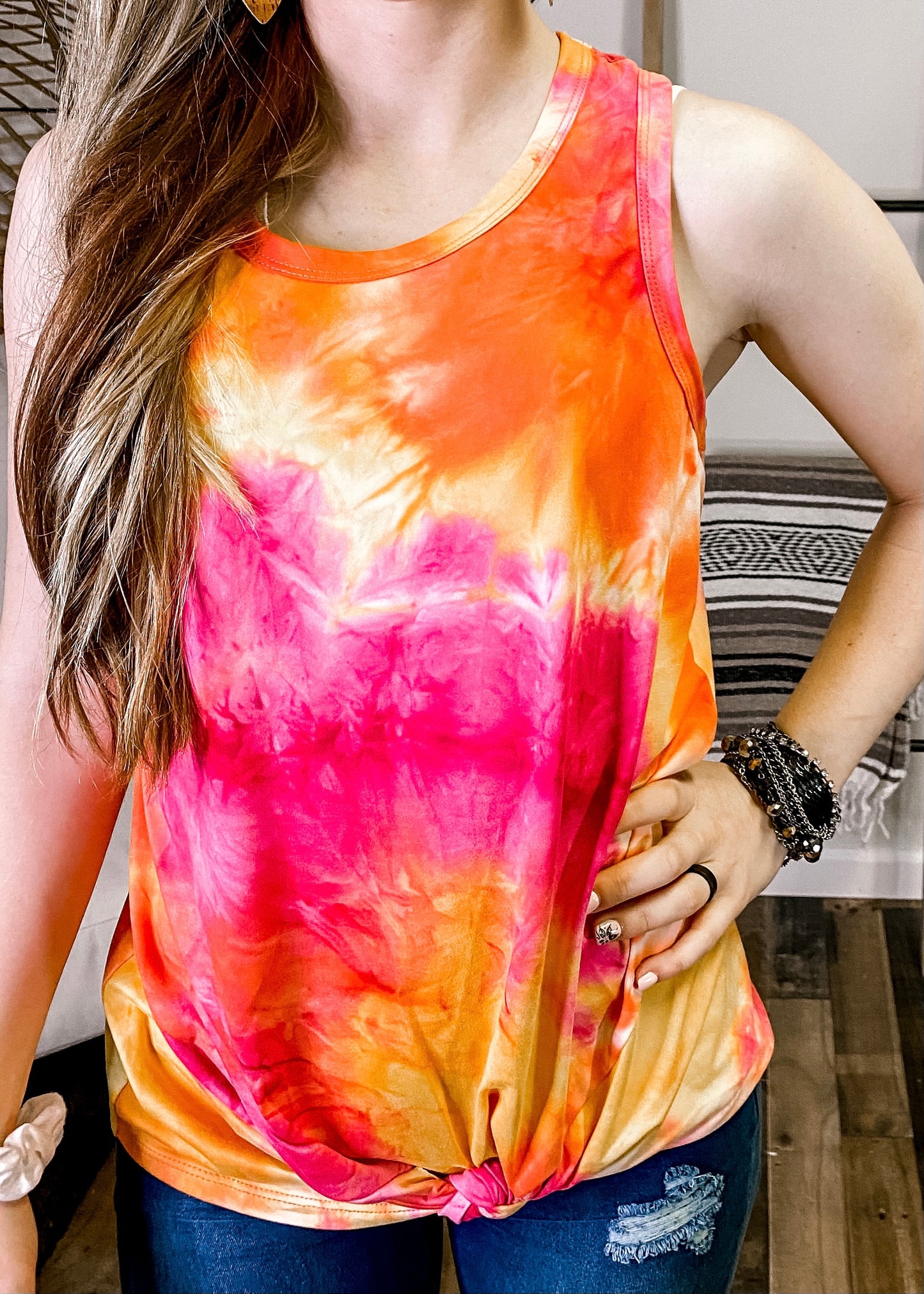 Mystical Muse Tie Dye Tank Pink - Our Little Secret Boutique