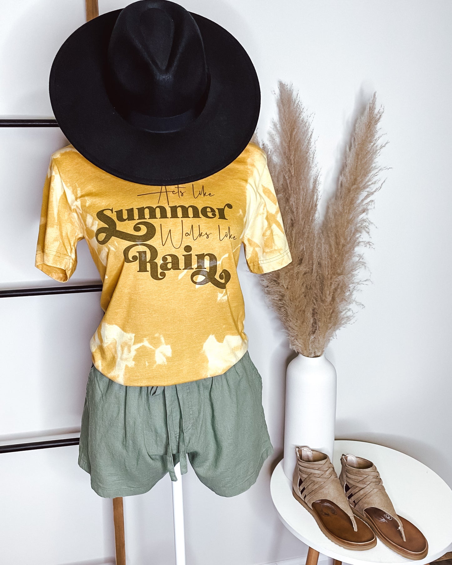 Acts Like Summer, Walks Like Rain Graphic Tee - Our Little Secret Boutique