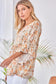 Charlotte Flowy Poncho Blouse with Ruffle Sleeves