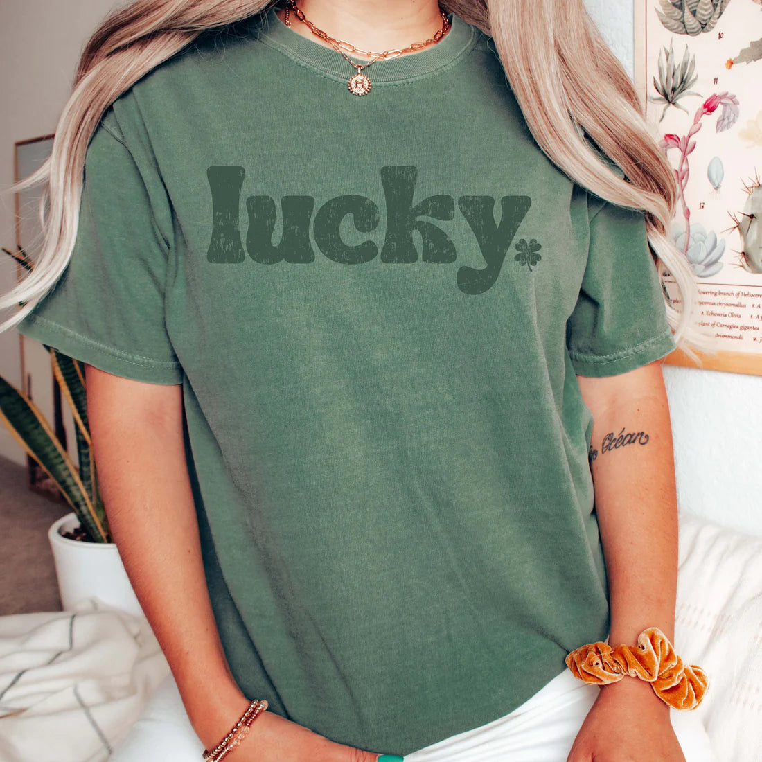 Lucky St Patrick's Day Shirt | Light Green
