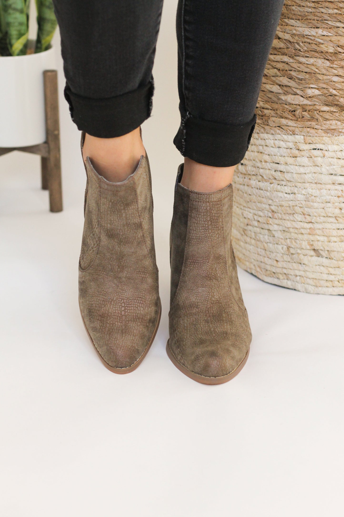 Not Rated Shea Bootie in Tan - Our Little Secret Boutique