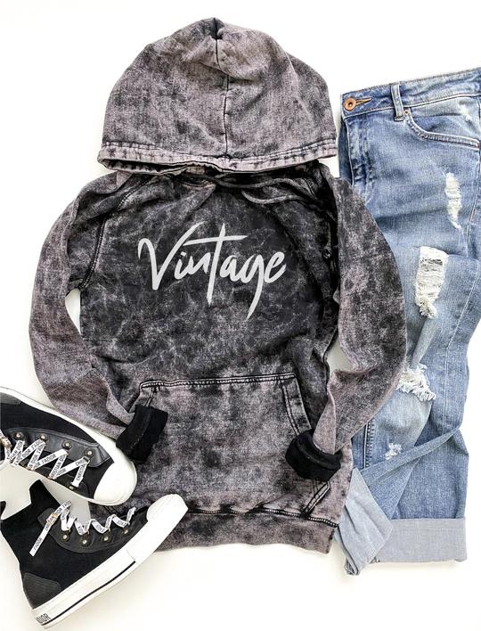 PRE ORDER | "Vintage" Vintage Wash Hoodie - Our Little Secret Boutique