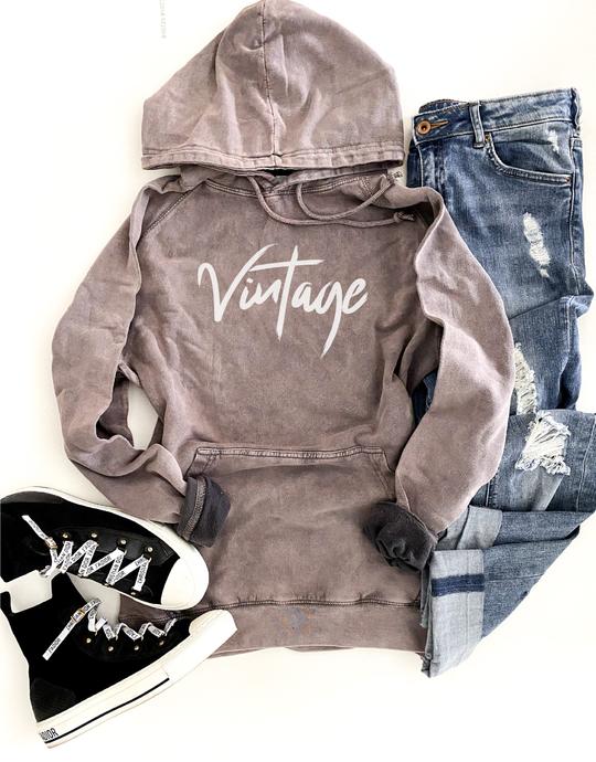 PRE ORDER | "Vintage" Vintage Wash Hoodie - Our Little Secret Boutique